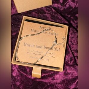 2 Joycuff Morse Code Bracelets